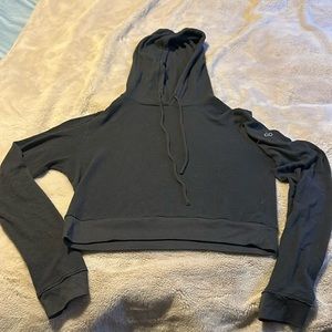 Alo Yoga cropped pull over hoodie